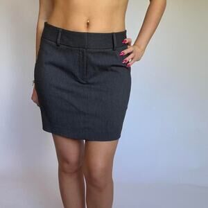Express Grey Mini Skirt